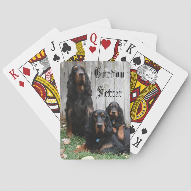 Gordon Setter Generations Playing Cards (Back)