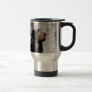 Gordon Setter Grunge Aluminium Travel Mug