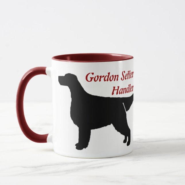 Gordon Setter Handler Ceramic Mug (Left)