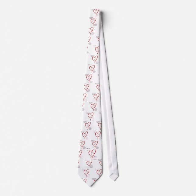 Gordon Setter Heart Belongs Tie (Front)