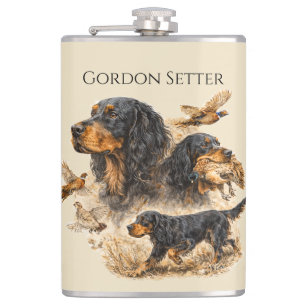 Gordon Setter Hip Flask