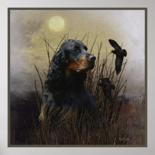 Gordon Setter , Hunting companion   Poster