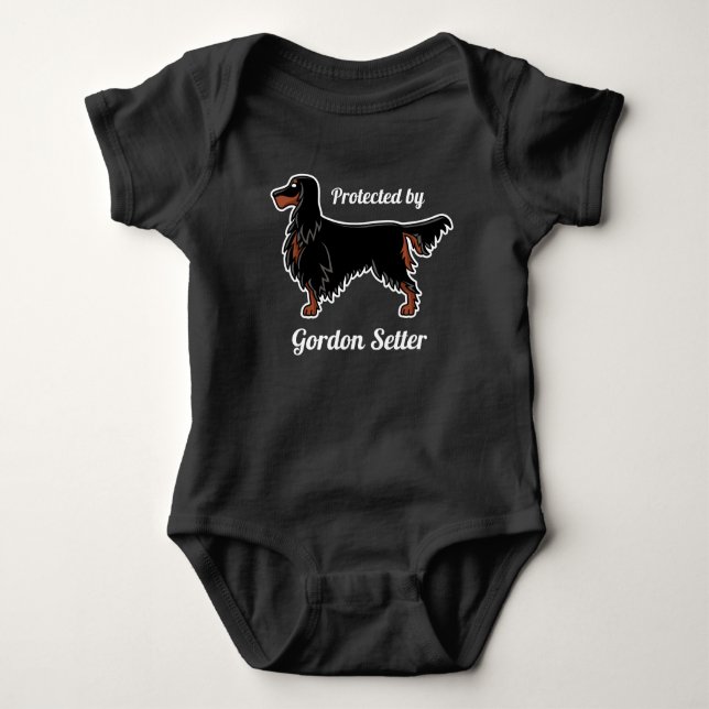 Gordon Setter Icon Baby Bodysuit (Front)
