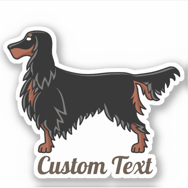 Gordon Setter Icon Sticker (Front)