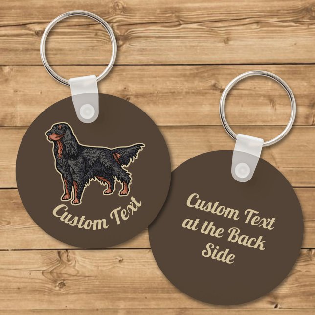 Gordon Setter Illustration Keychain (Creator Uploaded)