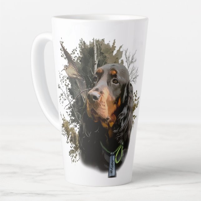 Gordon Setter  Latte Mug (Left Angle)