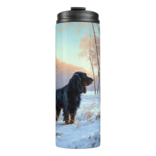 Gordon Setter Let It Snow Christmas Thermal Tumbler