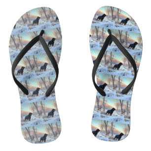 Gordon Setter Let It Snow Christmas Thongs
