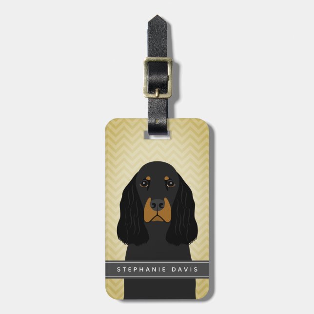 Gordon Setter Luggage Tags (Front Vertical)