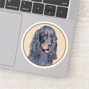Gordon Setter Painting - Cute Original Dog Art