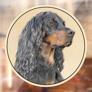 Gordon Setter Painting - Cute Original Dog Art