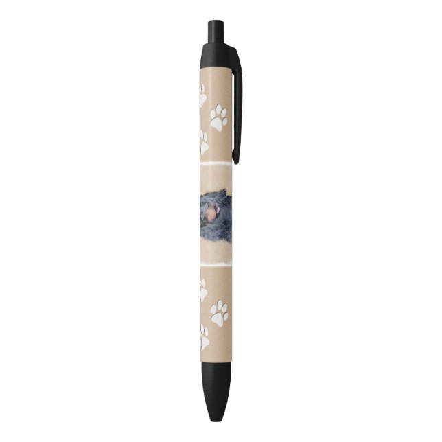 Gordon Setter Painting - Cute Original Dog Art Black Ink Pen (Bottom (Vertical))