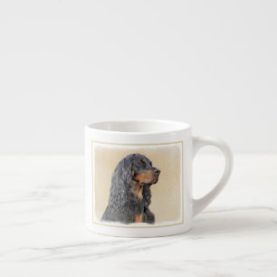 Gordon Setter Painting - Cute Original Dog Art Espresso Cup