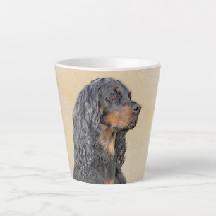 Gordon Setter Painting - Cute Original Dog Art Latte Mug