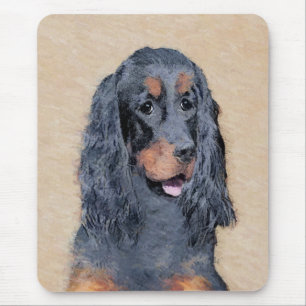 Gordon Setter Painting - Cute Original Dog Art Mouse Pad