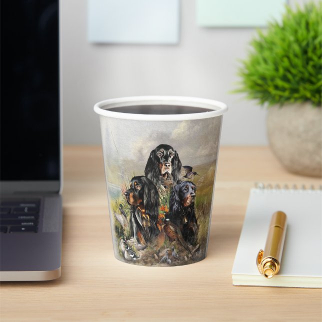 Gordon Setter  Paper Cups (Insitu)