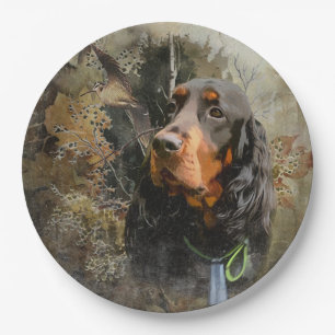 Gordon Setter  Paper Plate