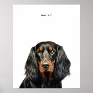 Gordon Setter Personalized Print