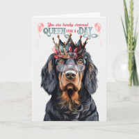 Gordon Setter Queen for a Day Funny Birthday