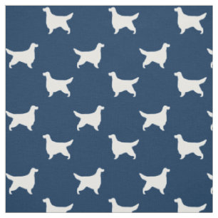 Gordon Setter Silhouettes Pattern Fabric