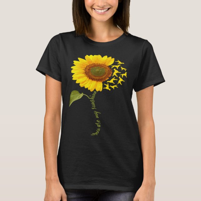 Gordon Setter Sunflower T-Shirt (Front)