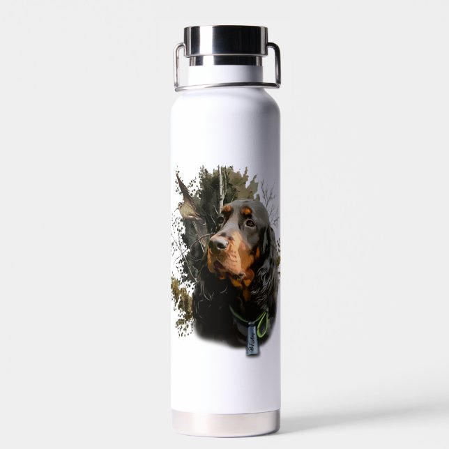 Gordon Setter  Water Bottle (Back)