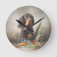 Gordon setter with pheasants, Art