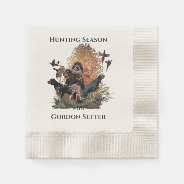 Gordon setters , Art    Napkin (Front)