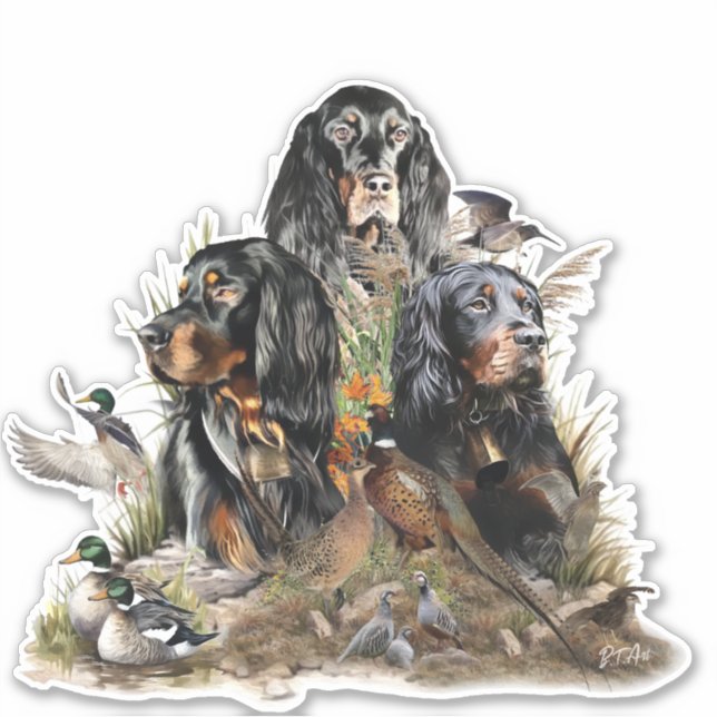 Gordon Setters , Passion for Birds , Art (Front)