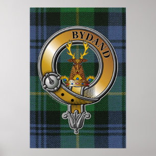 Gordon Tartan & Badge Poster
