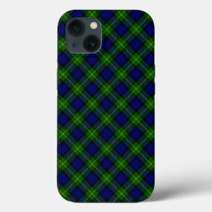 Gordon tartan blue green plaid iPhone 13 case