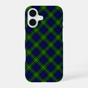 Gordon tartan blue green plaid iPhone 16 case