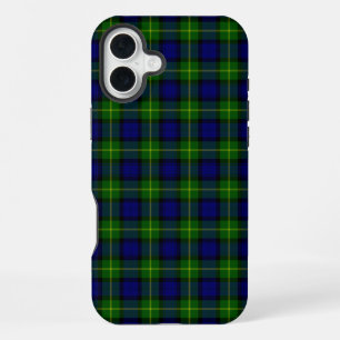 Gordon tartan blue green plaid iPhone 16 plus case