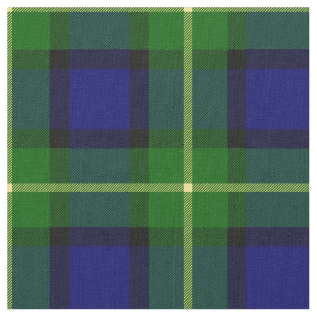 Gordon Tartan Print Fabric (Close Up)