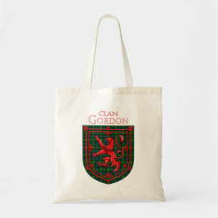 Gordon Tartan Scottish Plaid Lion Rampant Tote Bag