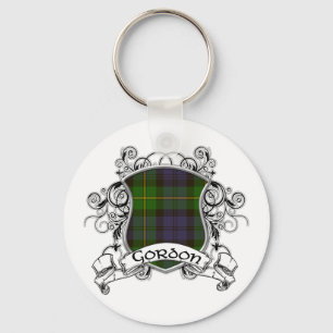 Gordon Tartan Shield Key Ring