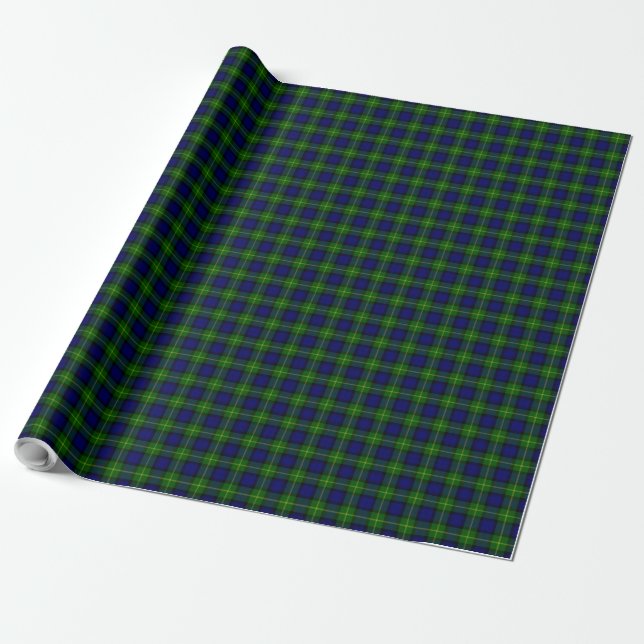 Gordon Tartan Wrapping Paper (Unrolled)