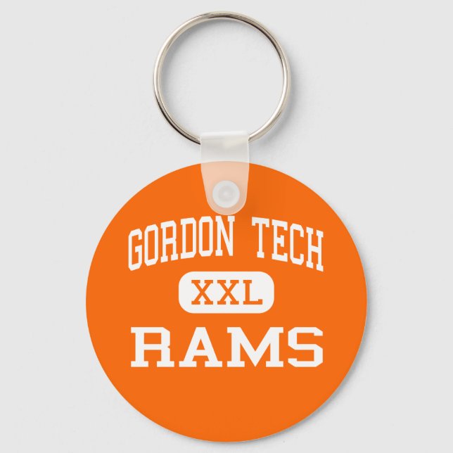 Gordon Tech - Rams - High - Chicago Illinois Key Ring (Front)
