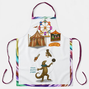 Gordy, goanna juggler apron