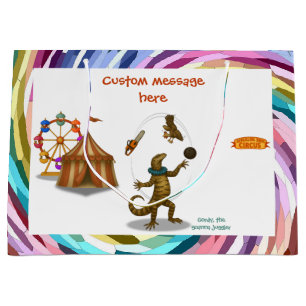 Gordy, goanna juggler large gift bag