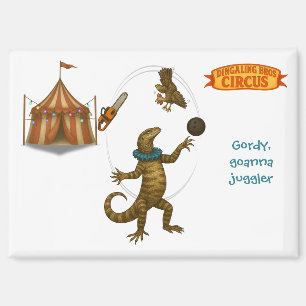 Gordy, goanna juggler magnet