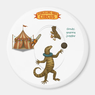 Gordy, goanna juggler magnet