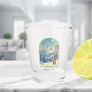 Gore Mountain New York NY après ski shot glass