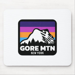 Gore Mountain New York Skiing Snowboarding Family Mouse Pad