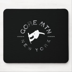 Gore Mountain New York Vintage Retro Snowboarding Mouse Pad