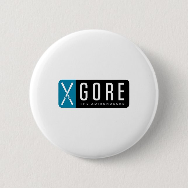 Gore Mountain Ski  6 Cm Round Badge (Front)