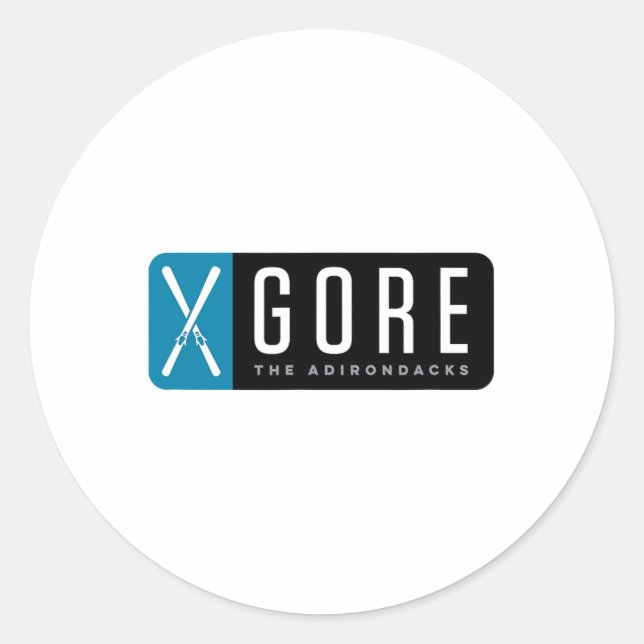 Gore Mountain Ski  Classic Round Sticker (Front)