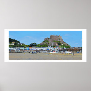 Gorey and Mont Orgueil castle Poster