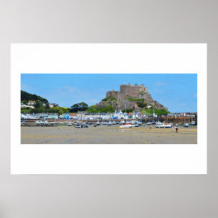 Gorey and Mont Orgueil castle Poster