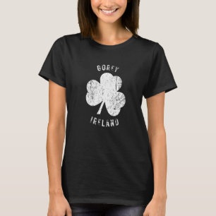 Gorey Wexford Ireland Vintage Shamrock Distressed T-Shirt